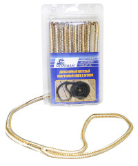 Плетеный швартовный конец Мореман", 12,7 мм x 6 м, желтый/белый" (10255164)