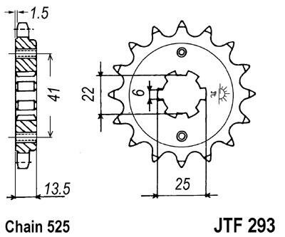 JT звезда передняя JTF293.14