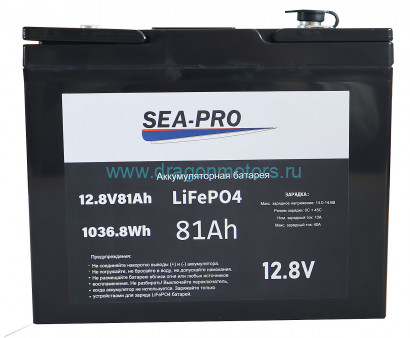 Аккумуляторная батарея SEA-PRO 12,8В LiFePo4: 81А/Ч