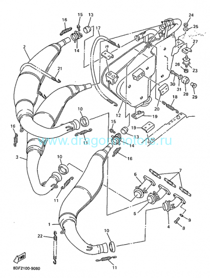 Прокладка, Yamaha 8DF-14714-10-00