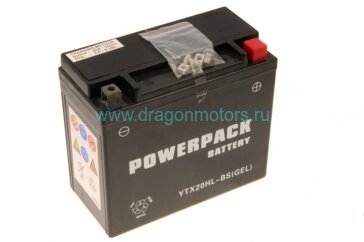 Батарея аккумуляторная KIMPEX, YTX20H(L)-BS (YTX20H(L)-BS-PP)