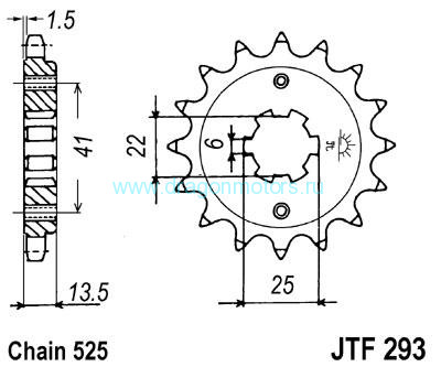 JT звезда передняя JTF293.15