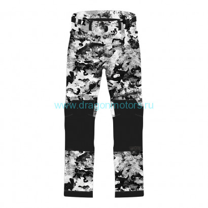 Штаны FXR Chute с утеплителем - White Camo/Black