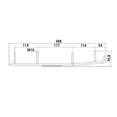 Коньки CenterPlast для Arctic Cat усиленные (A-04-0-4-120) OEM: 0703-360, 1703-003, 1703-219, 1703-221