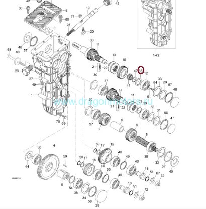 Шайба коробки КПП BRP M616092542