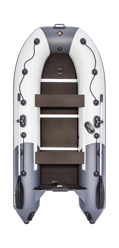 Надувная лодка ПВХ, Ривьера Компакт 3200 СК Комби, светло-серый/графит