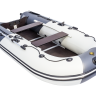 Надувная лодка ПВХ, Ривьера Компакт 3200 СК Комби, светло-серый/графит
