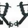 33-20-043 Крепление-рогатка усовершенствованная на багажник (комплект из 2шт) (черный), полиуретан/металл (Полиуретан, Россия)
