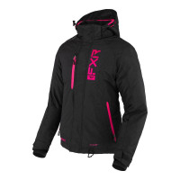 Куртка FXR Fresh с утеплителем - Black Linen/Fuchsia