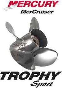 878614A46 Гребной винт MERCURY Trophy Sport для моторов 40-60 л.c., 4x10-5/8x13, 4-х лопастной, нержавеющая сталь (оригинал)