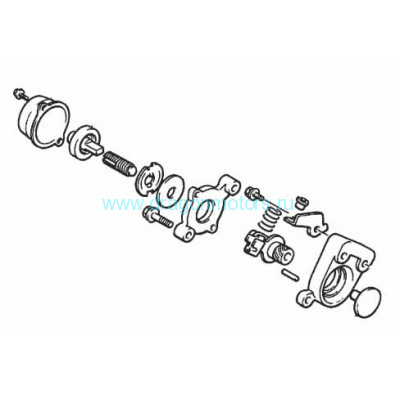 Суппорт тормозной Yamaha VK 540 - 87R-25730-01-00