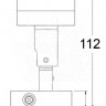 Osculati 13.439.17 - Точечный светильник Laguna, сатинированная никелированная латунь