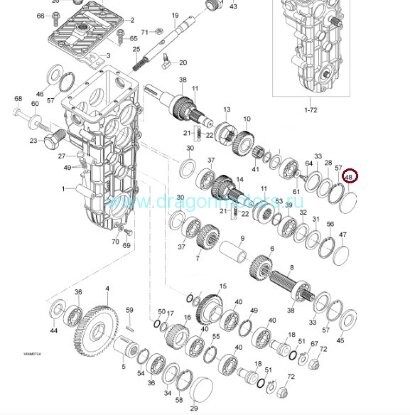 Заглушка вала КПП M614100062 / 614100062