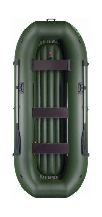 Надувная лодка ПВХ UREX-38, НД, для сплава, зеленая