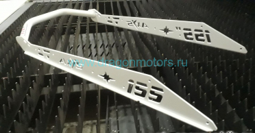 Усиленный задний бампер на снегоход Polaris Axys, 155"