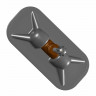 Комплект уключин в сборе Boat-plastic, нержавеющая сталь, основание 208x97 мм, черный (2шт)