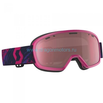 Очки подростковые SCOTT Buzz Pro Snow Cross - purple/pink rose