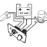 Панель управления водооткачивающей помпой auto-off-manual с влагозащищенным тумблером