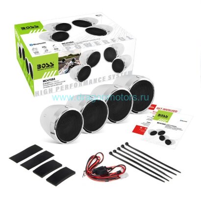 Аудиосистема BOSS Audio Marine MC475BA (4 динамика 3", 600 Вт. Bluetooth)