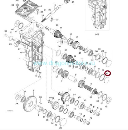 Заглушка вала КПП BRP M614100052 