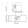 Подруливающее устройство Quick, D110mm, 25KGF, 12 В, (TCD2042 - TCDEX06 - NO TNL)