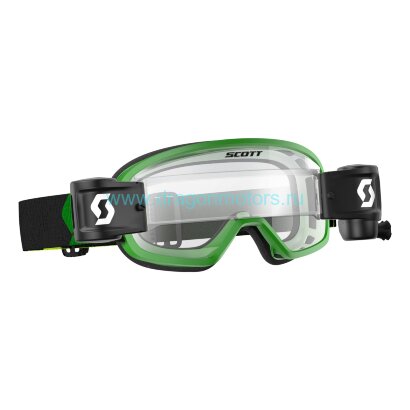 Очки подростковые SCOTT Buzz MX Pro WFS - green/black clear works