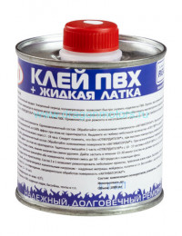 Клей ПВХ 2 в 1: жидкая латка-герметизатор + клей ПВХ, бесцветный, 250мл, Reaktor