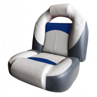Кресло мягкое Bass Boat Seat, серо-черное - 75132GCB