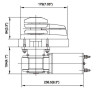 Лебедка якорная серии-C Heavy Duty Style (без барабана) 900Вт, 12В, цепь 6 мм/веревка 12 мм