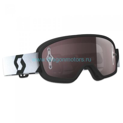 Очки подростковые SCOTT Buzz MX Pro - black/white silver chrome
