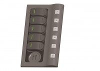 Панель бортового питания 5 переключателей, USB зарядка, индикация, автоматы - 10325