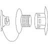 Клапан воздушный для лодки ПВХ, Suzumar/Forward (SSCL00009106)