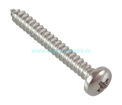 Саморез с полукруглой головкой и крестообразным шлицем А4 DIN7981 4,8х38