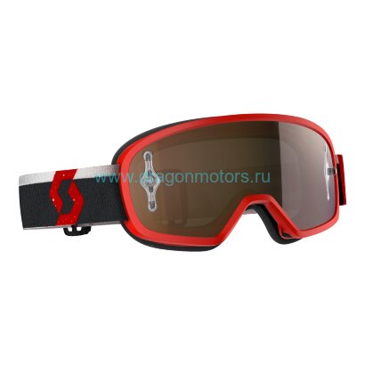 Очки подростковые SCOTT Buzz MX Pro - red/white gold chrome works