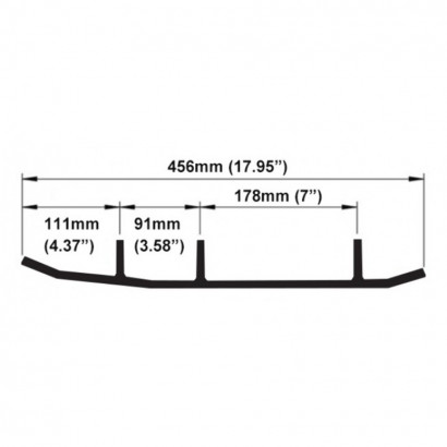 Конек лыжи BRP Blade (комплект 2шт) A-04-0-4-780, OEM: 605349378, 860200959, 505073493, 605349378