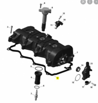 Прокладка клапанной крышки двигателя, снегохода BRP Ski-Doo, Lynx, 1200 4Tec, 09-19 OEM: 420431041, 420431040