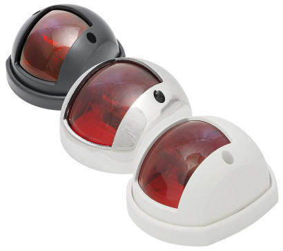 Бортовой огонь «Compact 12», красный, нерж. сталь, 80 мм. (10014729)