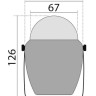 Компас FINDER размер 2" 5/8 (67 мм), синий
