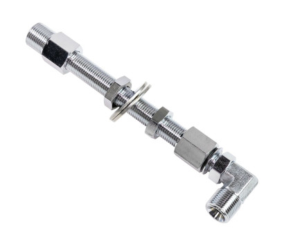 Фитинг L - образный 3/8"  для сквозного монтажа гидравлического шланга через переборку, Sea First