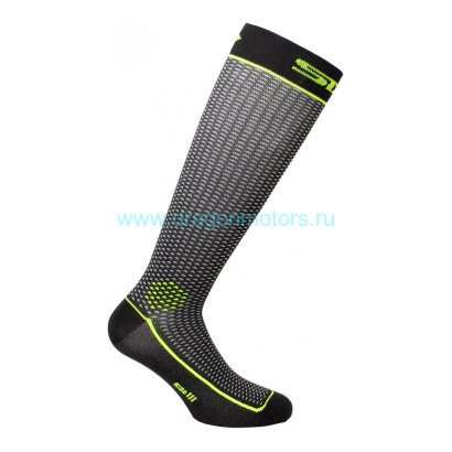 Носки SIXS LONG2 - Black Carbon/Yelow