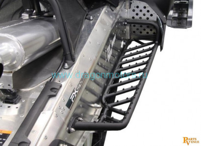 Перфорированные подножки Skinz для снегохода Yamaha nytro (Черные)