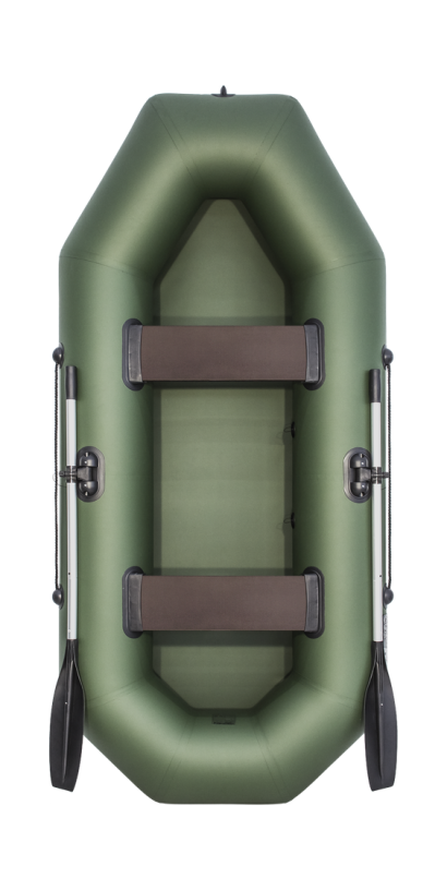 Надувная лодка ПВХ, АКВА-ОПТИМА 260, зеленый