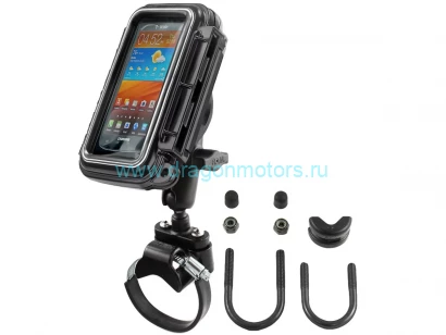 RAM-B-149Z-2-AQ2 аквабокс RAM средний (для iPhone 6, 5S и др.), на трубу от 12 до 80 мм, муфта 95 мм