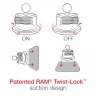 Крепление на присоске RAM Twist-Lock для iPad Pro 11 дюймов, Air 4 и Air 5 (RAM-B-166-AP23U)