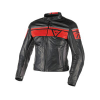 Куртка кожаная DAINESE BLACKJACK - BLACK/RED/SMOKE