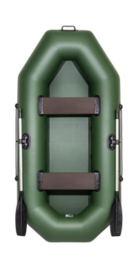 Надувная лодка ПВХ, Барс 260, зеленый