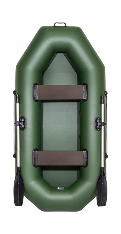 Надувная лодка ПВХ, Барс 260, зеленый