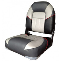 Сиденье мягкое складное Premium Centurion Boat Seat, серо-черное