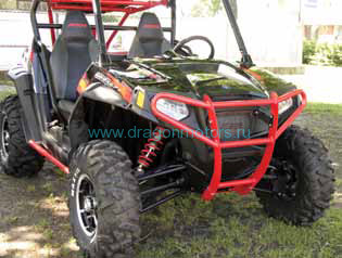 Бампер для квадроцикла Polaris RZR900/RZR4-900 "Quadrax" Elite черный, передний