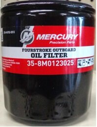 35-8M0123025 Фильтр масляный для MERCURY V6/V8 175-300л.с. 4-Stroke 3.4L/4.6L (Quicksilver)